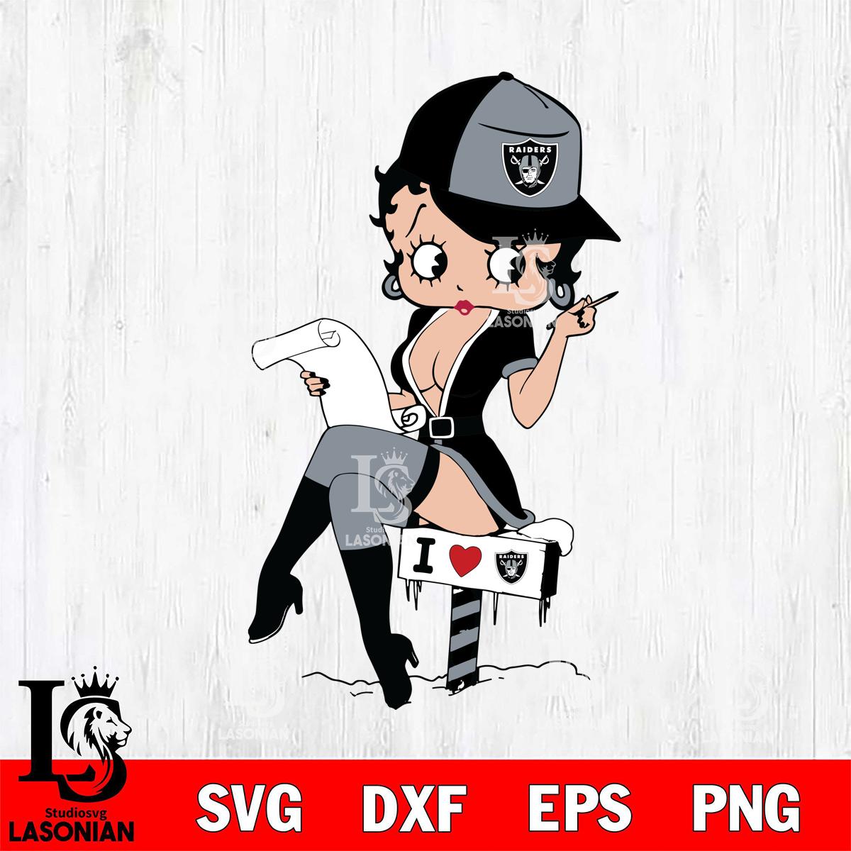 Las Vegas Raiders Betty Boop Sexy Fan Svg Eps Dxf Png File, Digital  Download, Instant Download