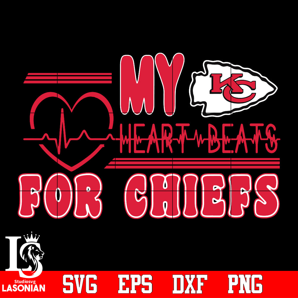 Kansas City Chiefs Heart Svg Png online in USA