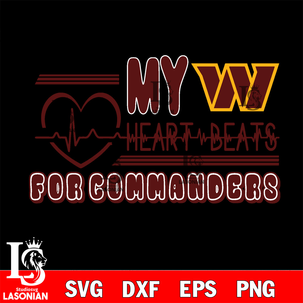 Washington Dc Football Commanders SVG, Washington Commanders NFL Logo PNG