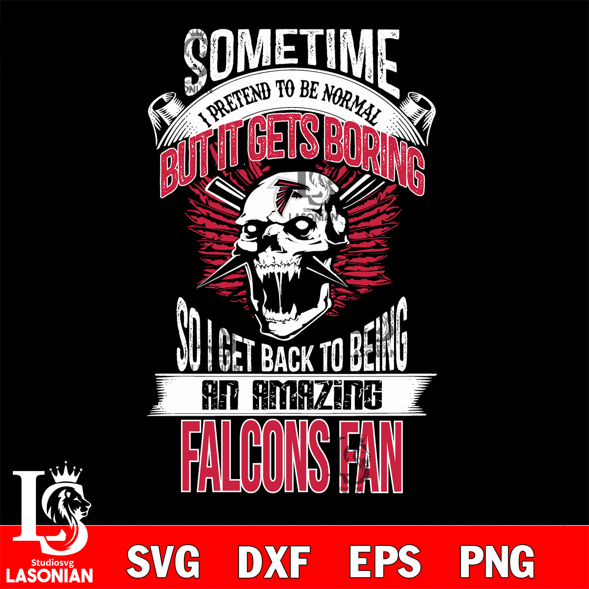 Atlanta Falcons Skull svg,eps,dxf,png file , digital download – lasoniansvg