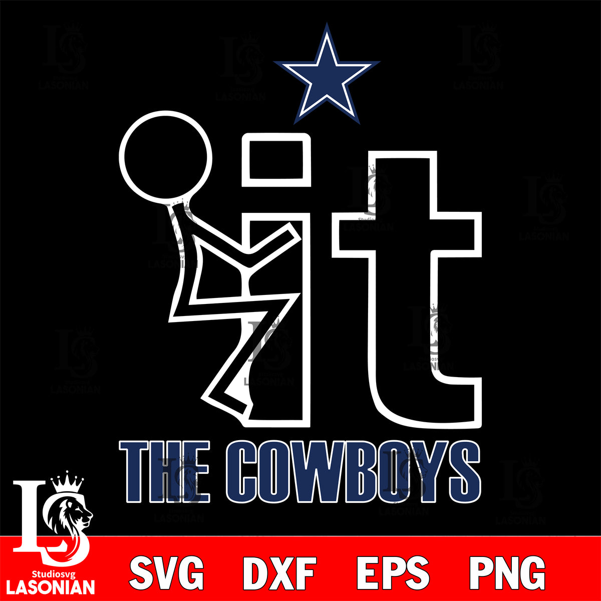 I'ts in my DNA Dallas Cowboys svg eps dxf png file – lasoniansvg