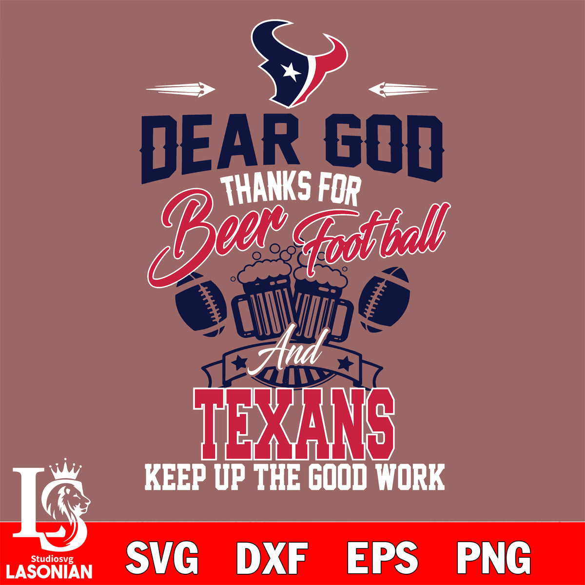 Digital File Houston Texans Jersey Personalized Jersey NFL 