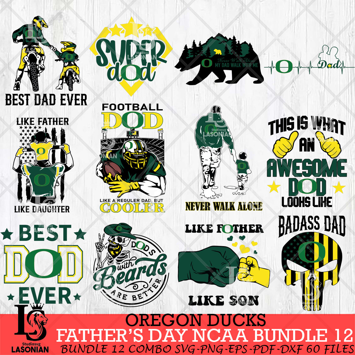 Oregon Ducks Fathers Day NCAA Bundle 12 – lasoniansvg