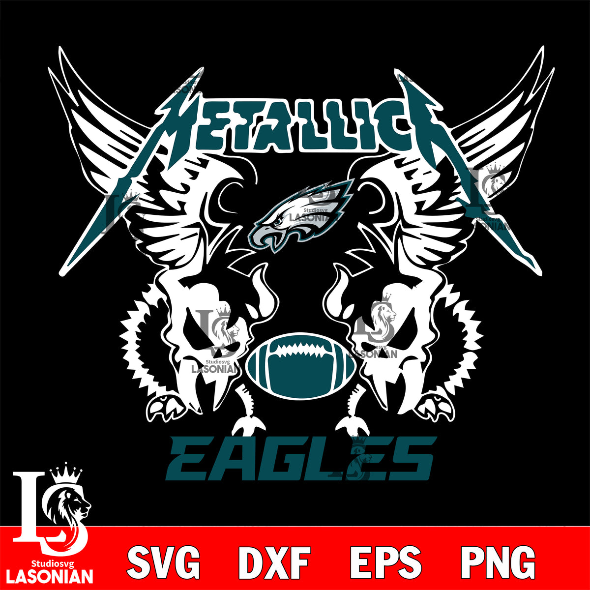 Let's Go Eagles SVG Cut File