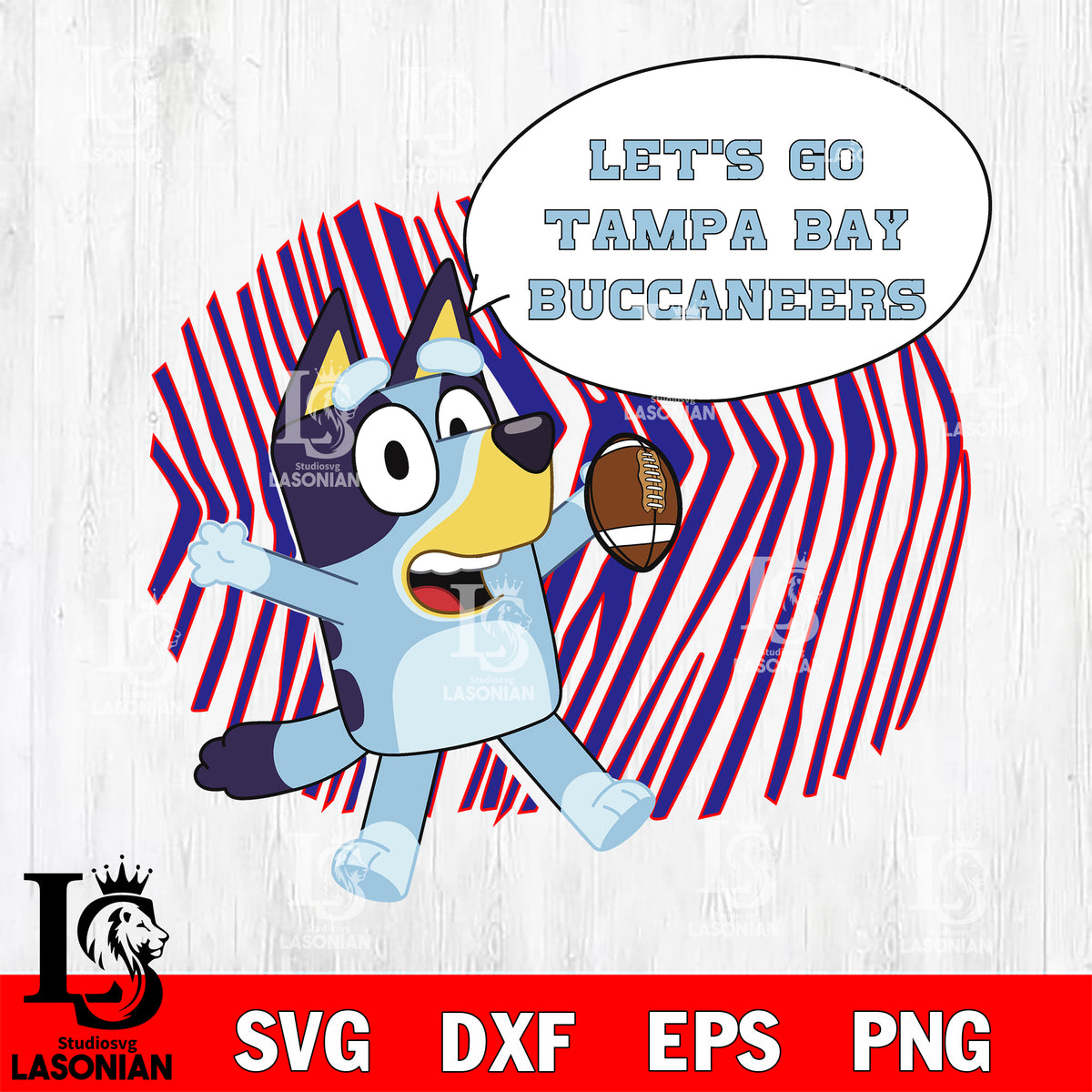 BLUEY TAMPA BAY RAYS svg eps dxf png file, Digital Download, Instant D –  lasoniansvg