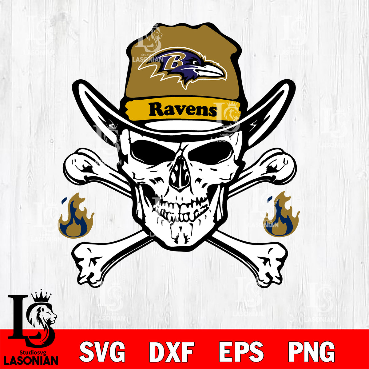 Skull Baltimore Ravens svg,eps,dxf,png file – lasoniansvg