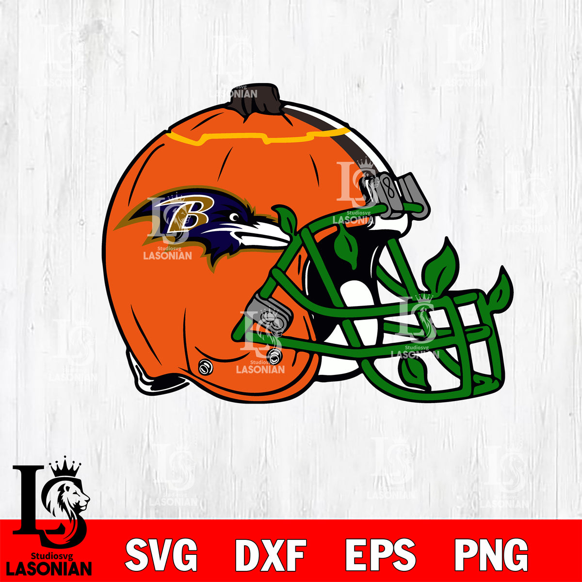 Baltimore Ravens Helmet Clipart SVG