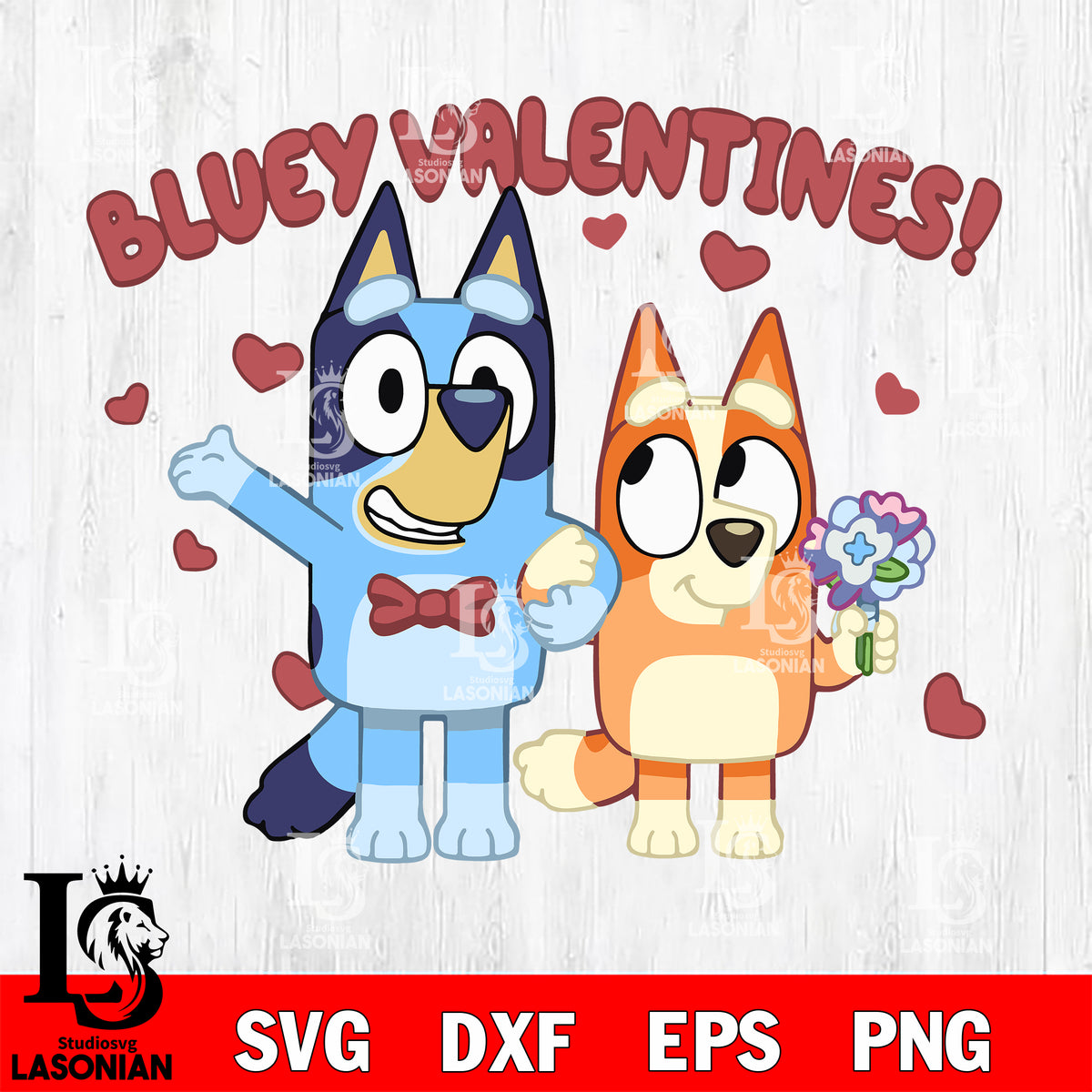 Bandit And Chilli SVG DXF EPS PNG Cut Files