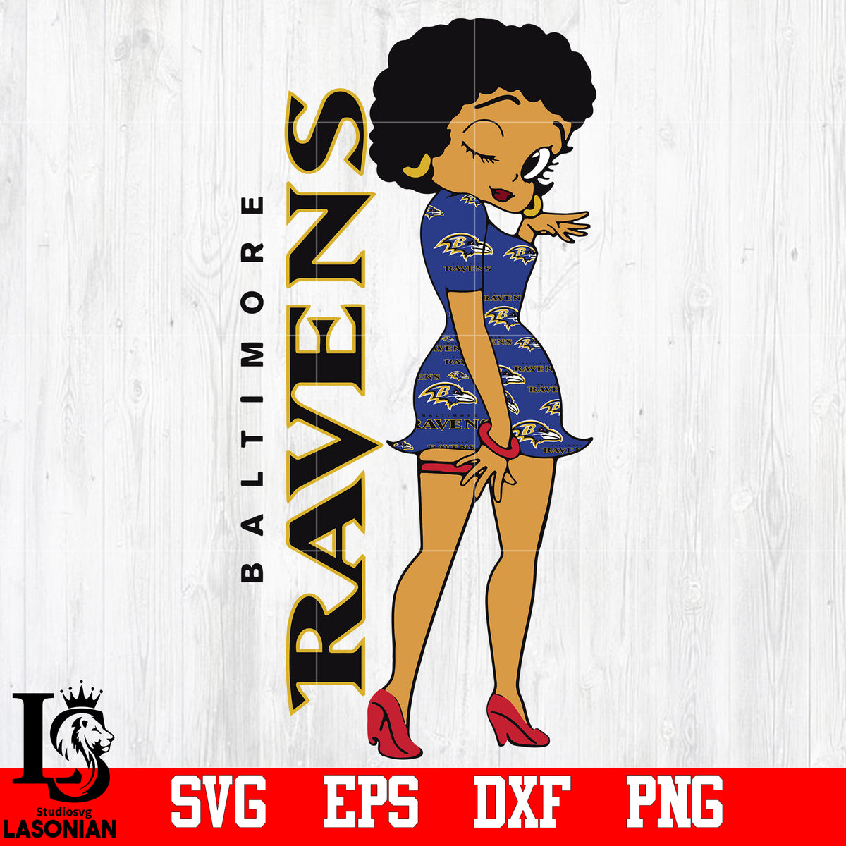 Baltimore Ravens Girl svg eps dxf png file