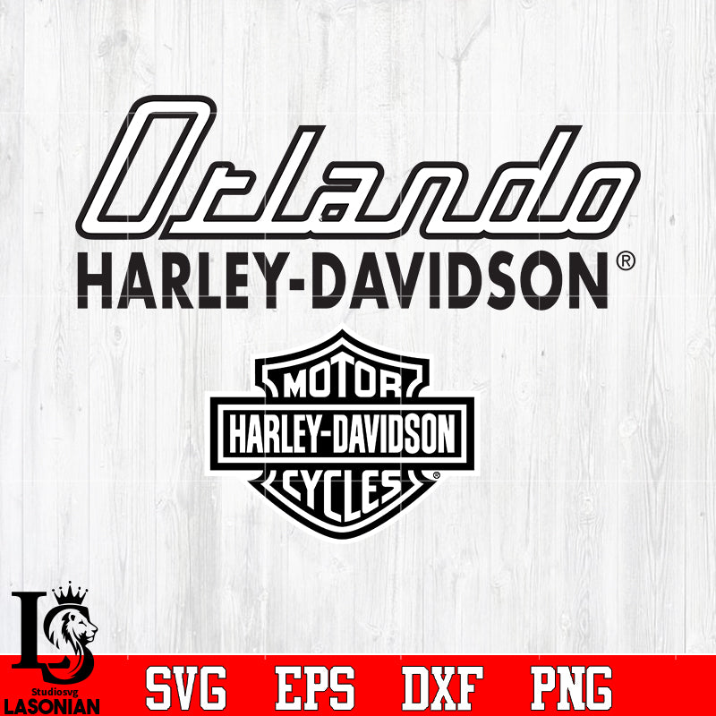 harley davidson logo black and white vector