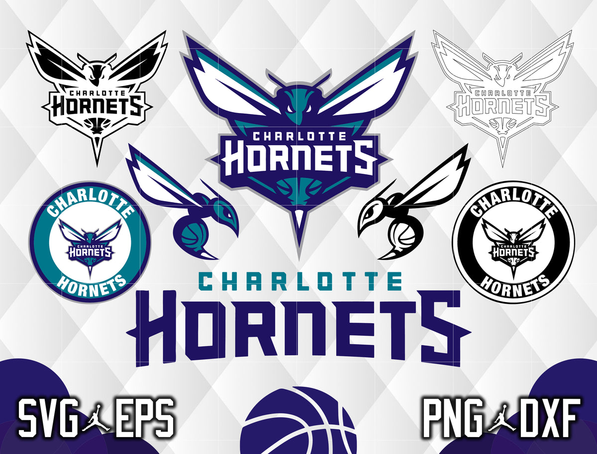 Charlotte Hornets: Address Block Logo - NBA Outdoor Graphic 8W x 6H