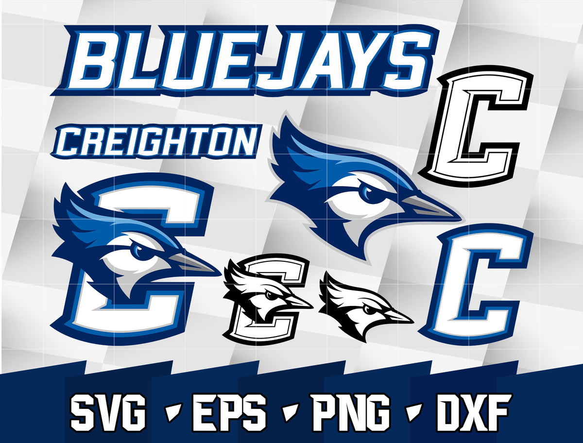 Creighton Bluejays Bird Logo SVG
