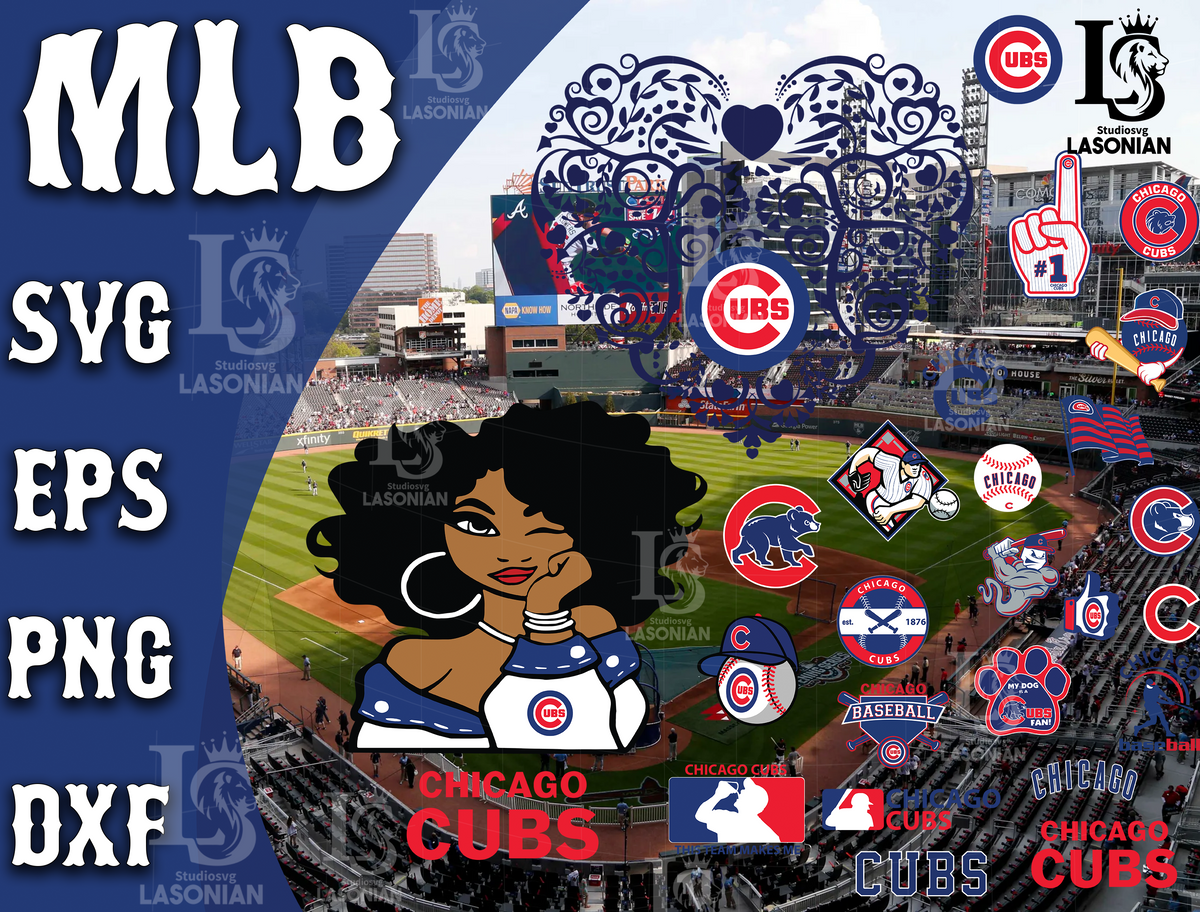 Chicago Cubs Text Logo 3 svg, mlb svg, eps, dxf, png, digital file