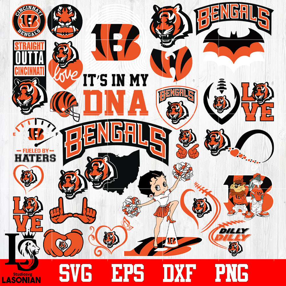 Cincinnati Bengals Bundle, bundle Nfl, Bundle sport Digital Cut Files –  lasoniansvg