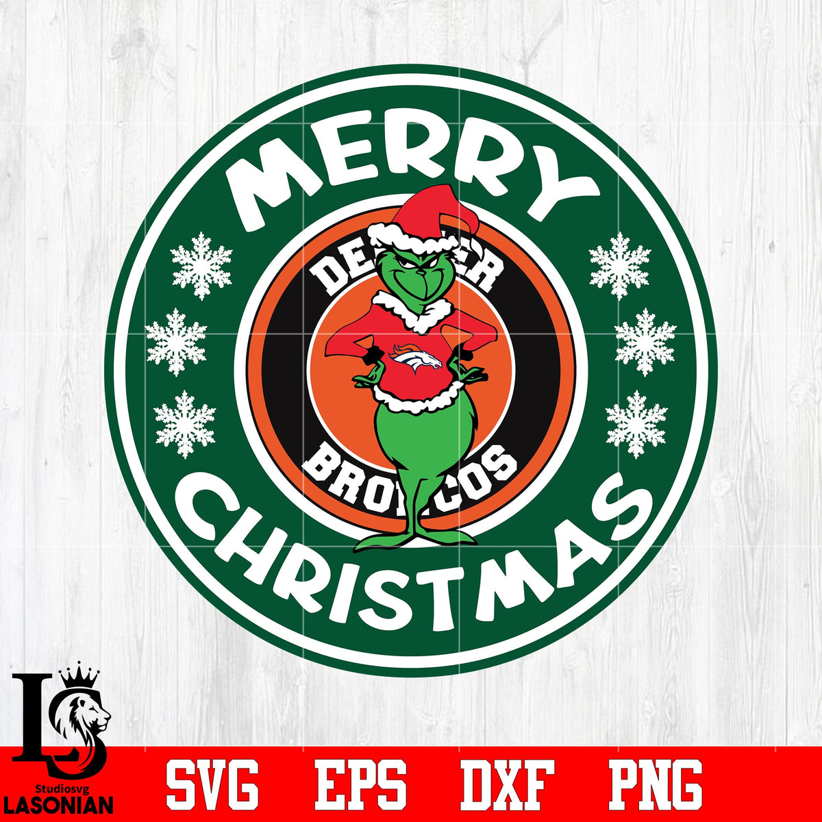 Denver Broncos, Grinch merry christmas svg eps dxf png file