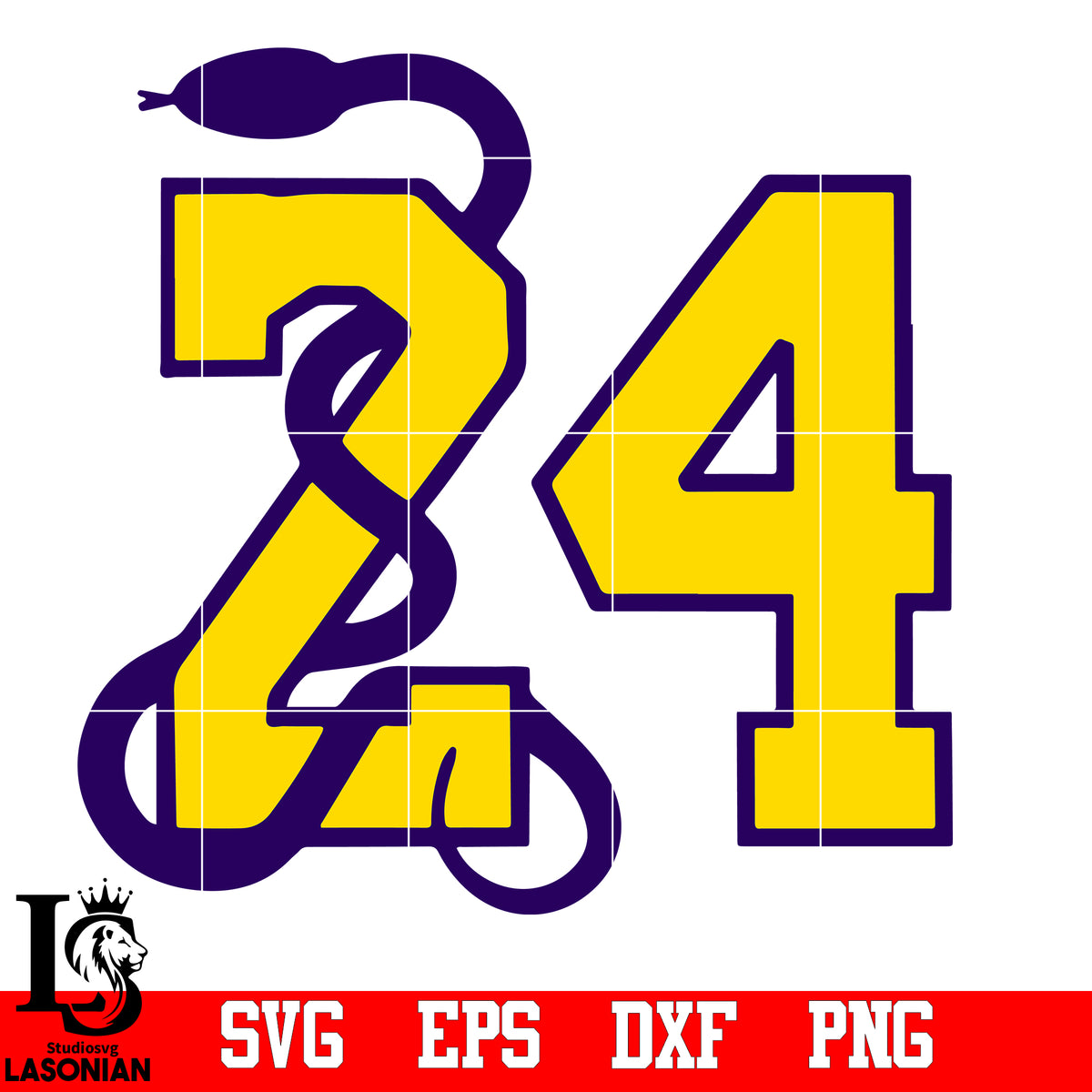 Kobe Bryant Number 8 & Number 24 Lakers Canvas - REVER LAVIE