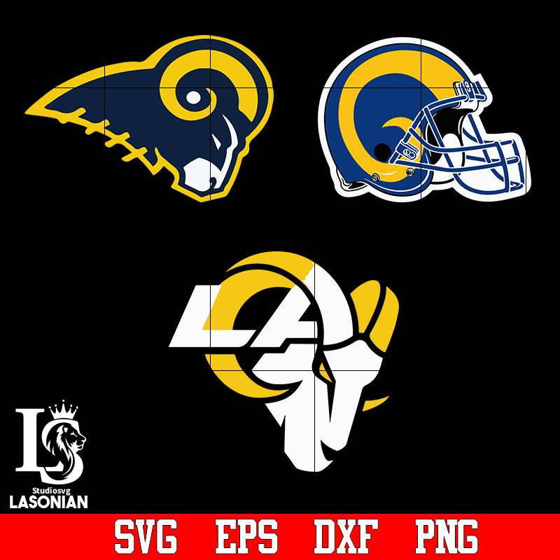 Los Angeles Rams SVG, Rams SVG, La Rams Logo SVG PNG DXF EPS Bundle 2 Files