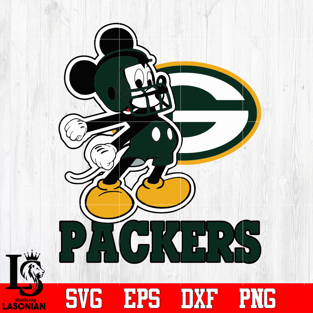 NFL Green Bay Packers Mickey Mouse Face Mask