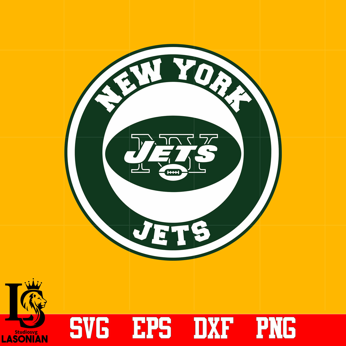 New York Jets Football Logo Silhouette SVG Cut File for Cricut Digital  Download