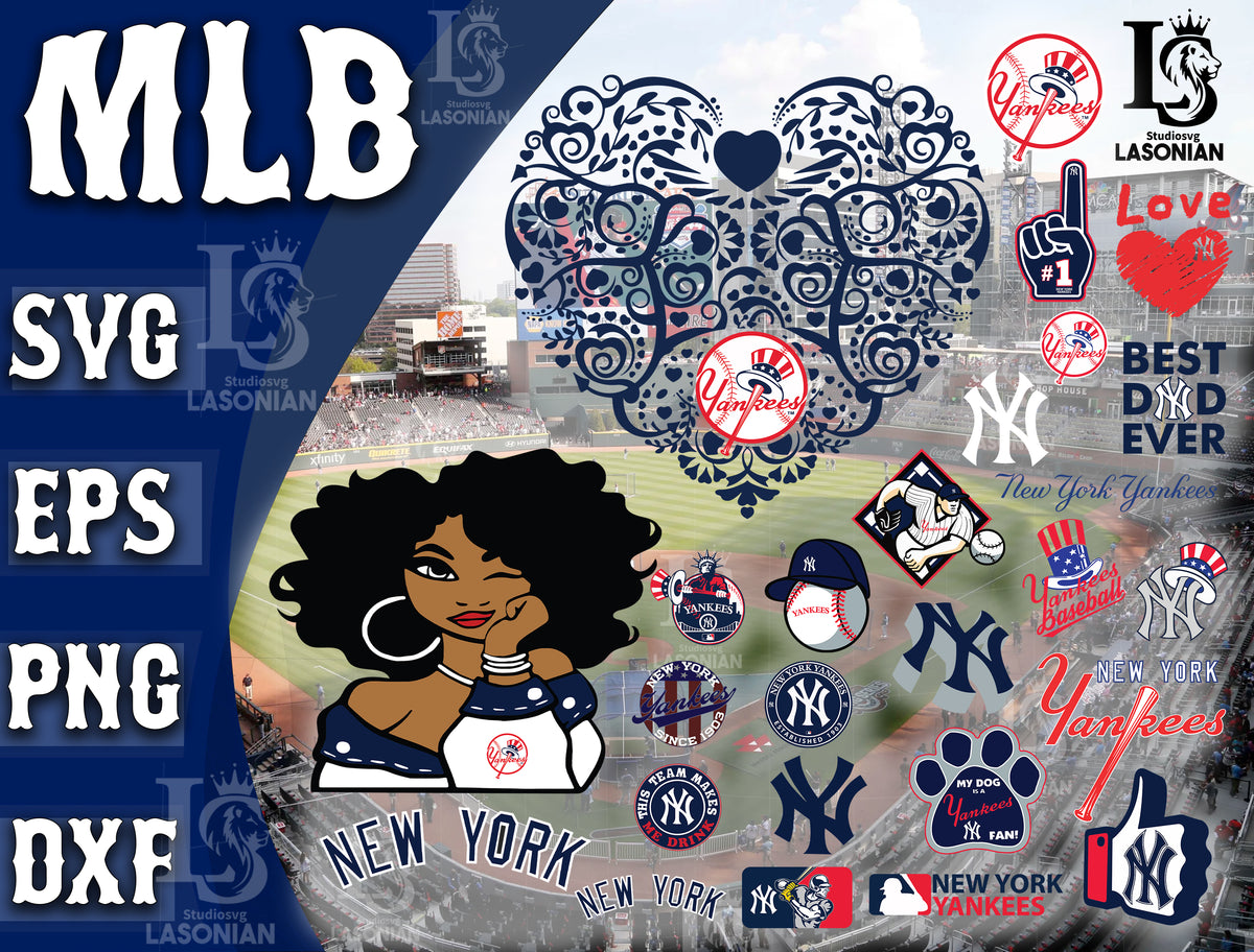 New York Yankees Logo Bundle SVG Baseball MLB Cricut Files
