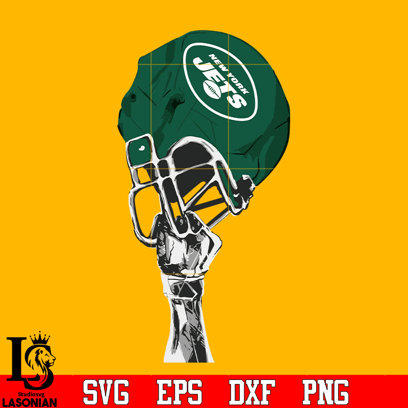 New York Jets hand helmet svg eps dxf png file – lasoniansvg