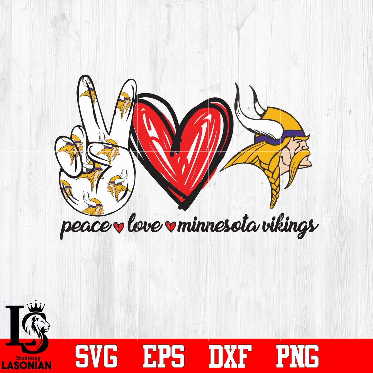 Peace Love Minnesota Vikings svg eps dxf png file – lasoniansvg