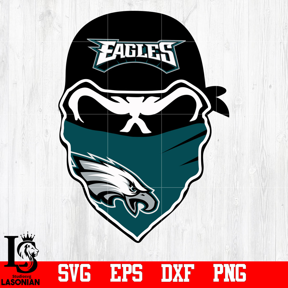 Philadelphia Eagles NFL Skull svg,eps,dxf,png file – lasoniansvg