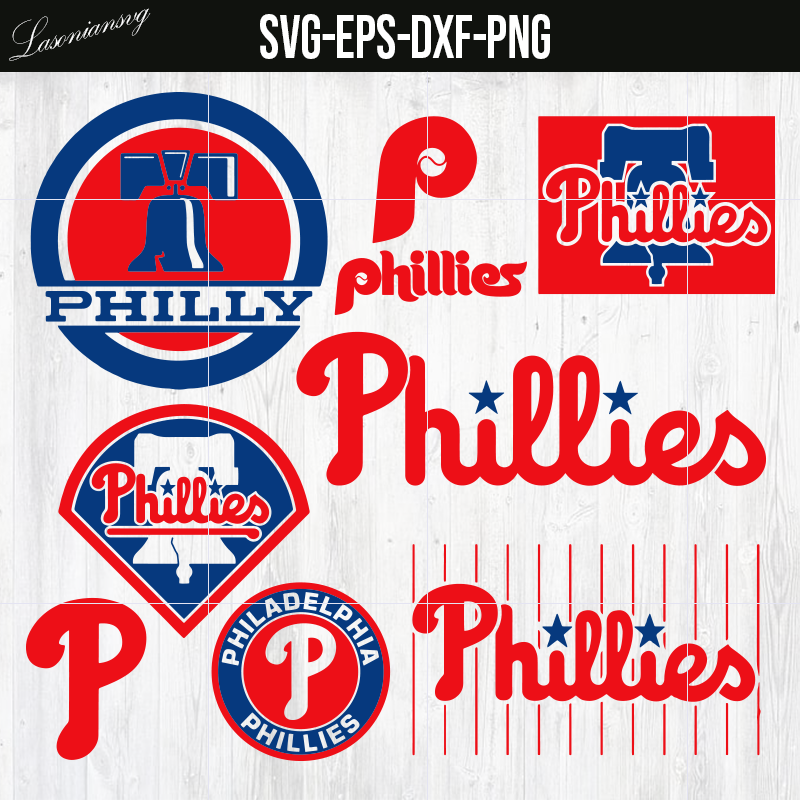 Philadelphia Phillies bundle svg, 450+ file Philadelphia Phillies SVG, png,  dxf, eps, clipart, logos, graphics, MLB svg , bundle MLB svg
