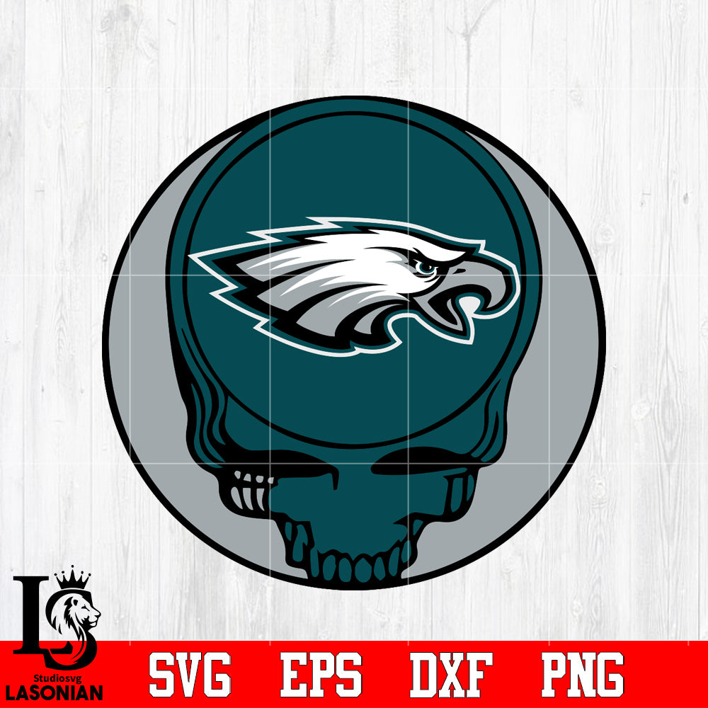 Philadelphia Eagles Skull Ball Svg Dxf Eps Png file Svg Dxf Eps Png fi –  lasoniansvg