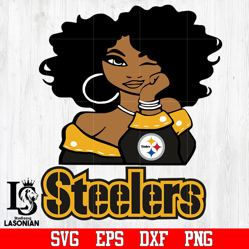 Pittsburgh Steelers Girl svg,eps,dxf,png file – lasoniansvg