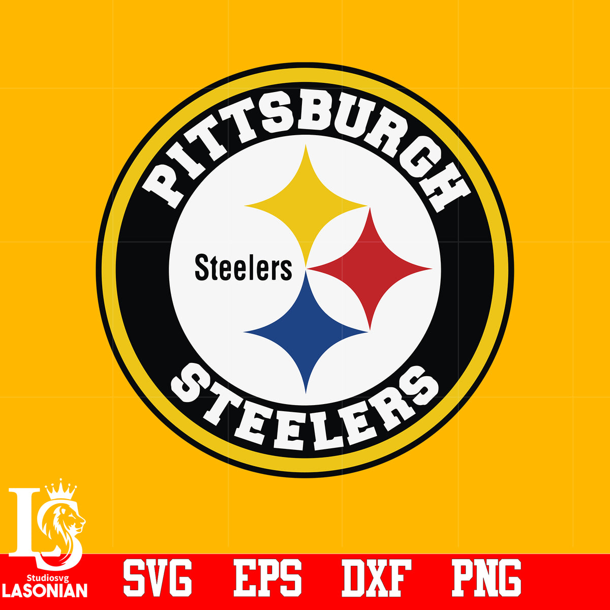 Pittsburgh Steelers circles svg,eps,dxf,png file – lasoniansvg