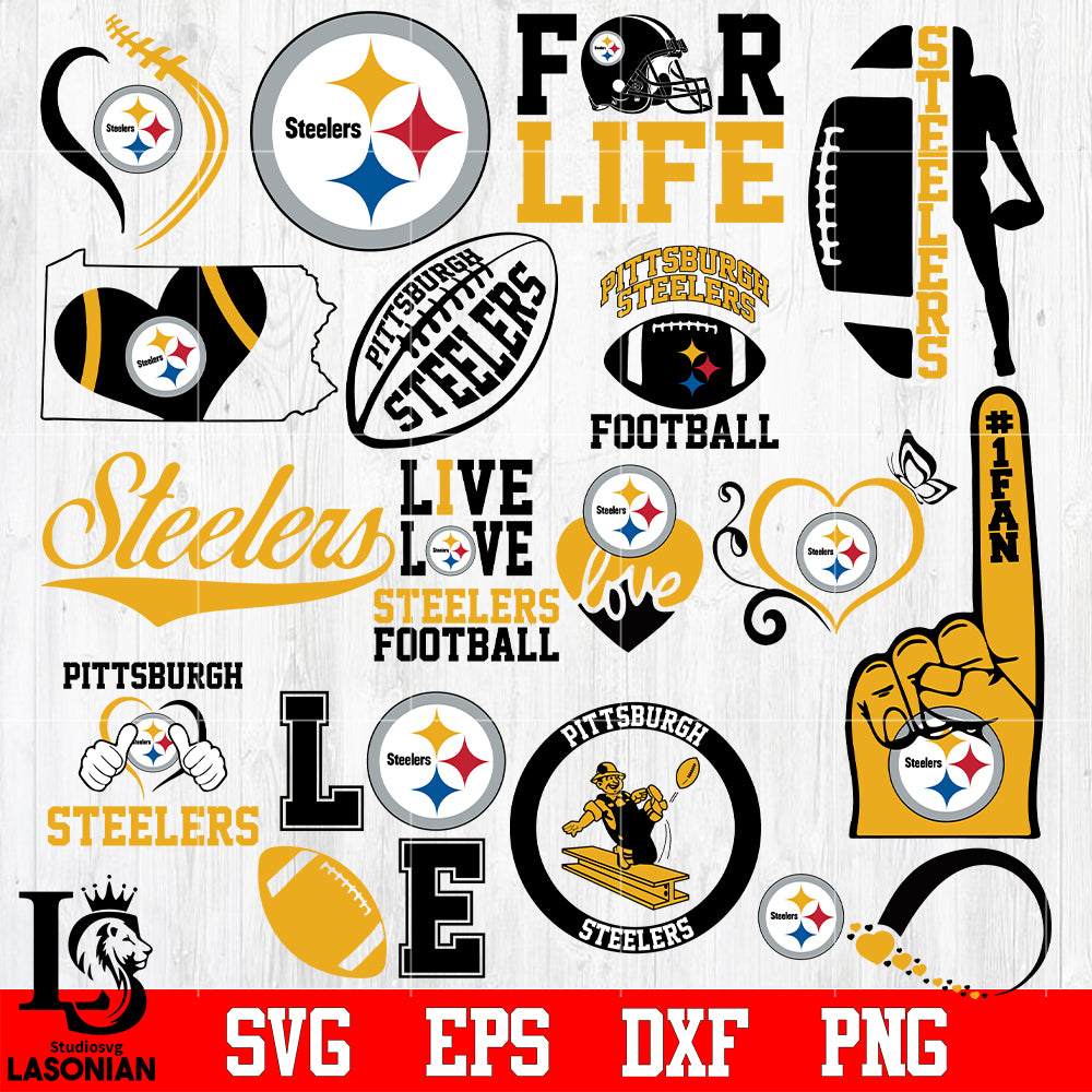 Pittsburgh Team Logos Combined Svg 