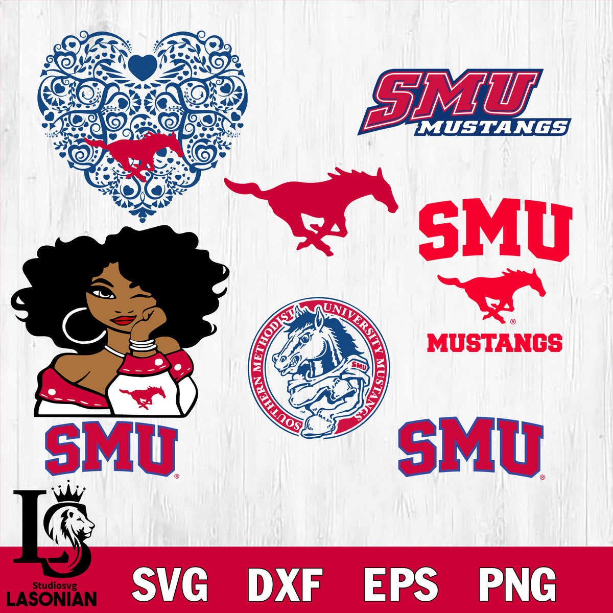 Bundle Ncaa Smu Mustangs Eps Dxf Png File , Ncaa – Lasoniansvg