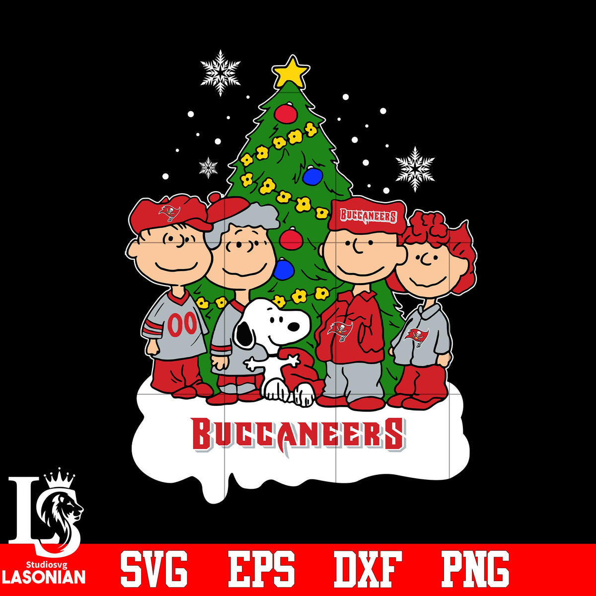 Snoopy The Peanuts Tampa Bay Buccaneers Christmas svg eps dxf png file –  lasoniansvg