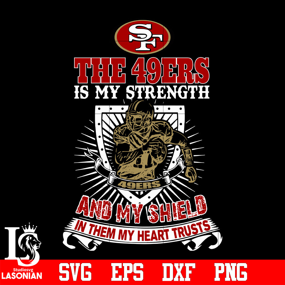 San Francisco 49ers Logo,San Francisco 49ers Heart NFL Svg Dxf Eps Png –  lasoniansvg