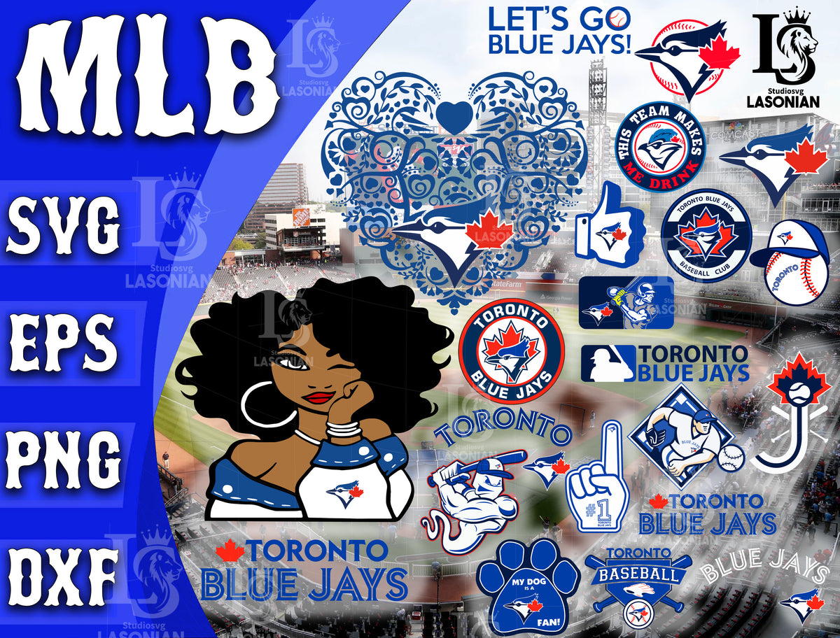 6 Files Toronto Blue Jays svg, Cut Files, SVG Files, Baseball Clipart,  Cricut, Toronto svg, Blue Jays svg, MLB svg, MLB