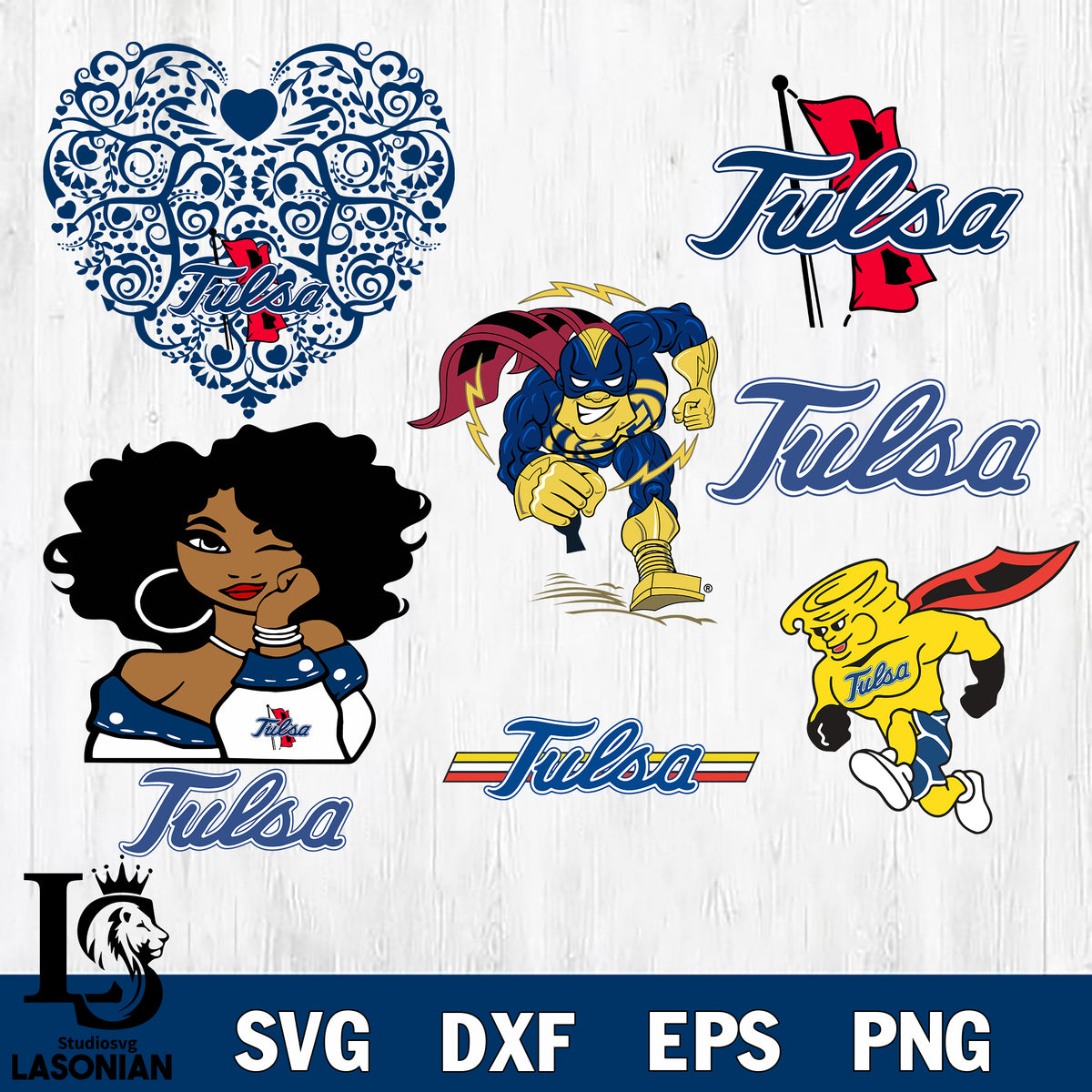 Bundle NCAA Tulsa Golden Hurricane Eps Dxf Png File , NCAA – Lasoniansvg