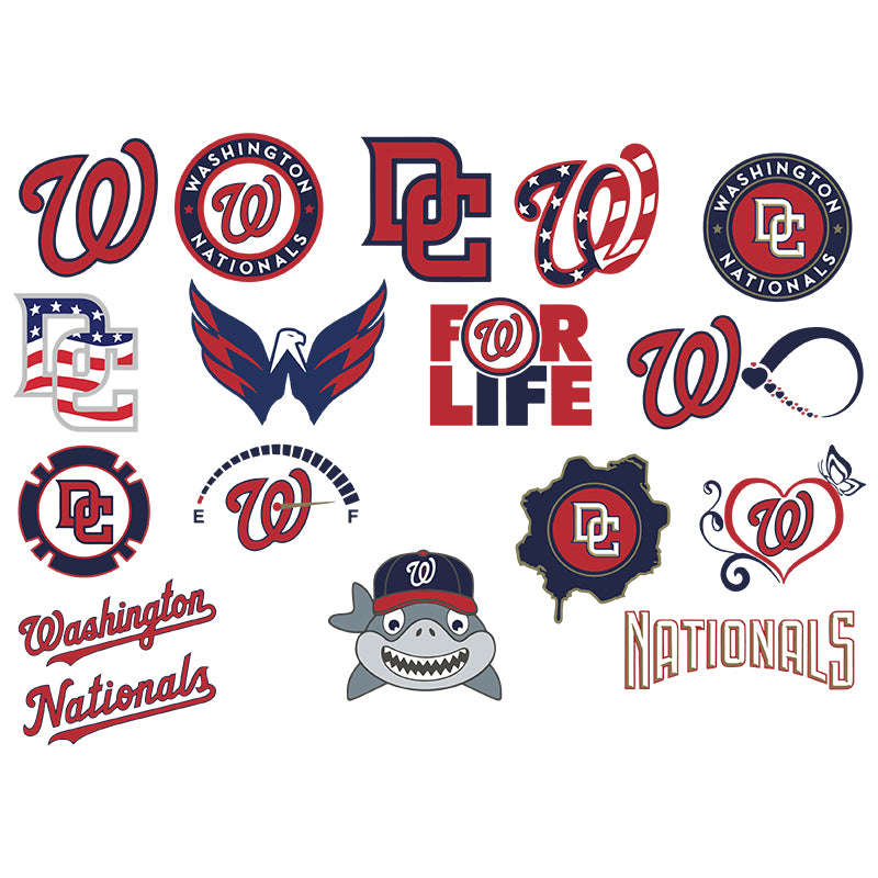 Washington Nationals NEW Custom MLB Baseball Set Design SVG Files