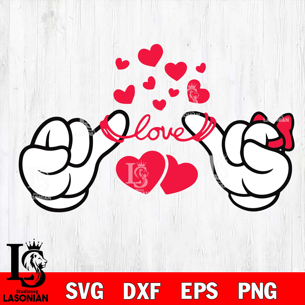 Happy Valentine SVG Mickey Minnie Disney SVG DXF PNG – Jenny Lynn SVG