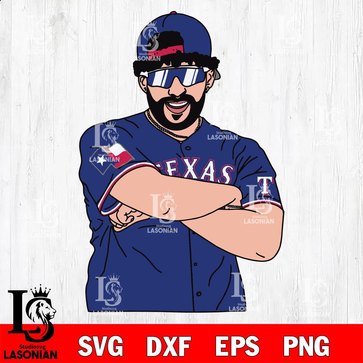 Bad Bunny Dodgers Svg Bad Bunny Baseball Svg Dxf Eps Png 