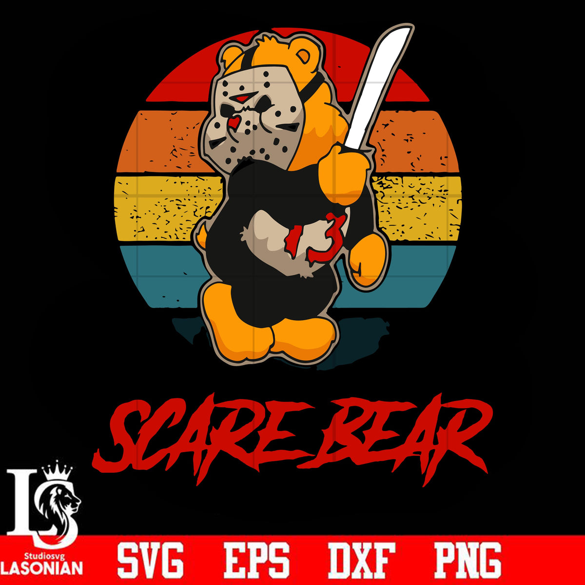 Teddy Bear X Horror SVG,Teddy Bear SVG, Scary Halloween SVG