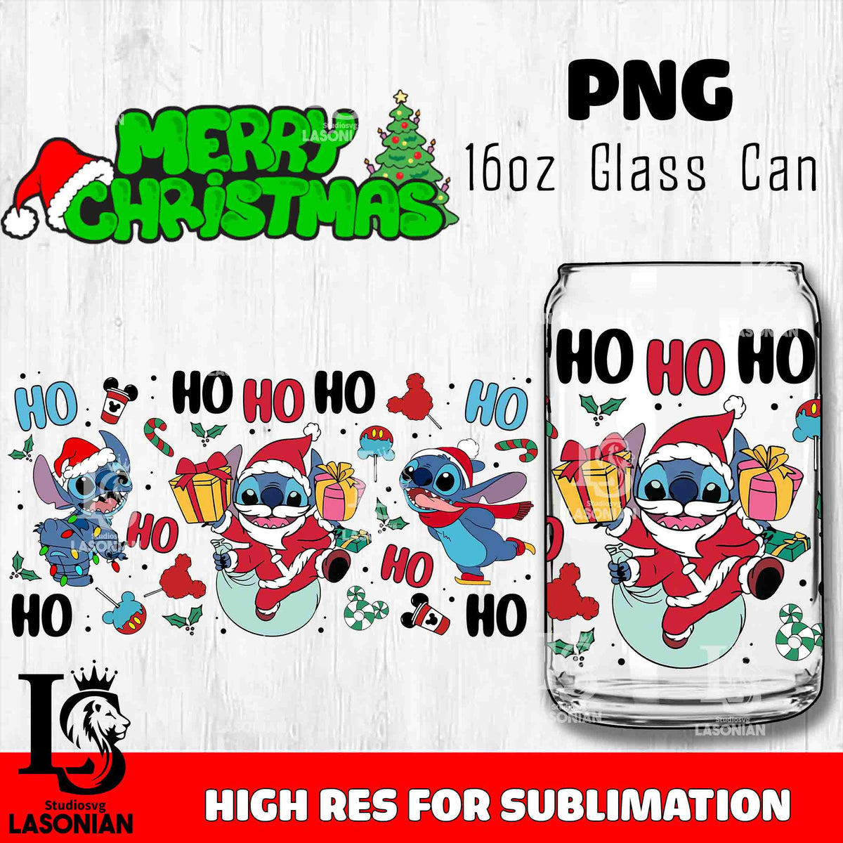 Poke Glass Can Wrap 16oz Glass Can Sublimation