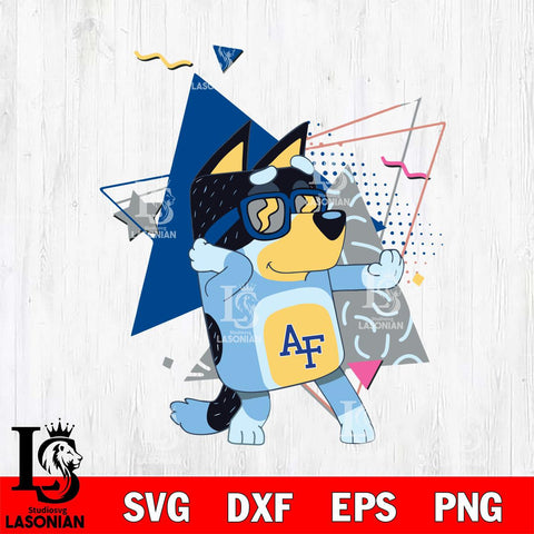 Air Force Falcons Bluey 4 Svg Eps Dxf Png File, Digital Download, Instant Download