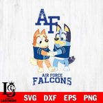 Air Force Falcons Bluey Chilli Dance Svg Eps Dxf Png File, Digital Download, Instant Download