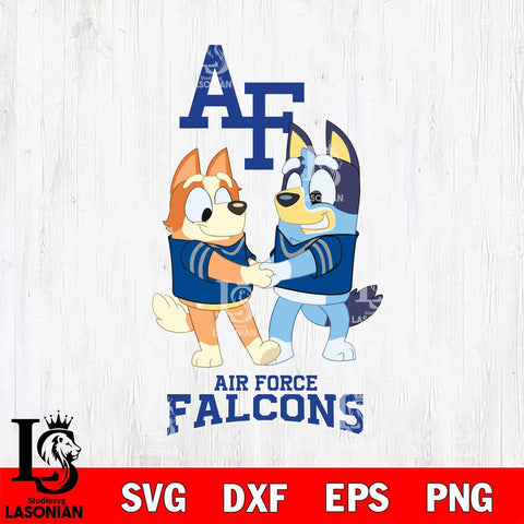 Air Force Falcons Bluey Chilli Dance Svg Eps Dxf Png File, Digital Download, Instant Download