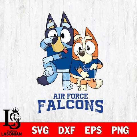 Air Force Falcons Bluey Chilli Dance Mode Svg Eps Dxf Png File, Digital Download, Instant Download