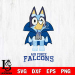 Air Force Falcons Bluey Dracula Halloween Svg Eps Dxf Png File, Digital Download, Instant Download