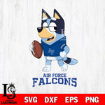 Air Force Falcons Bluey Football Sport Svg Eps Dxf Png File, Digital Download ,Instant Download, Cricut File