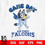 Air Force Falcons Bluey Game Day Svg Eps Dxf Png File, Digital Download, Instant Download