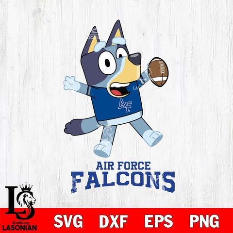 Air Force Falcons Bluey Sport Football Svg Eps Dxf Png File,NCAA Svg Files,Bluey svg ,Digital Download ,Instant Download, Cricut File